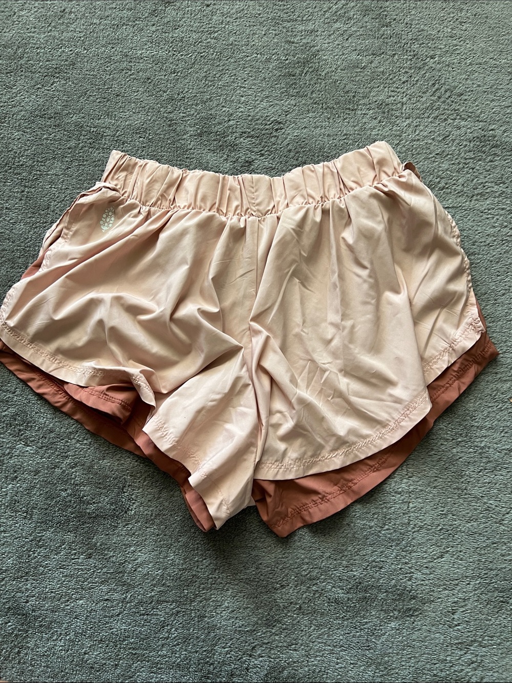FP movement Light Pink Layered Running Shorts, medium